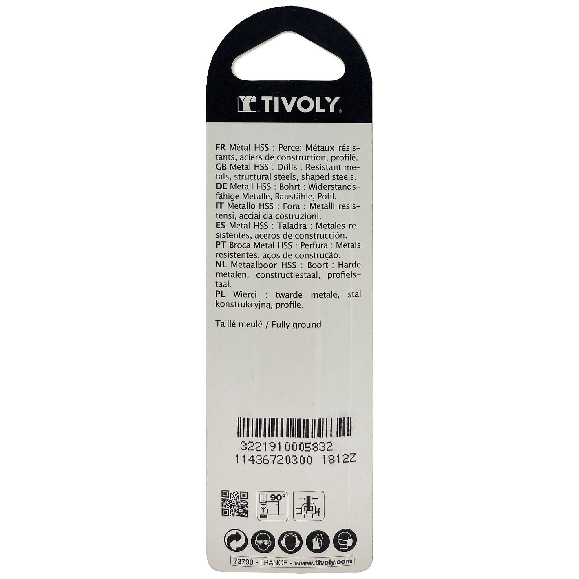 Ø: 3 / L: 61 / Broca para metal HSS - Tratamiento STEAM -Afilado SPLIT POINT (Blíster)