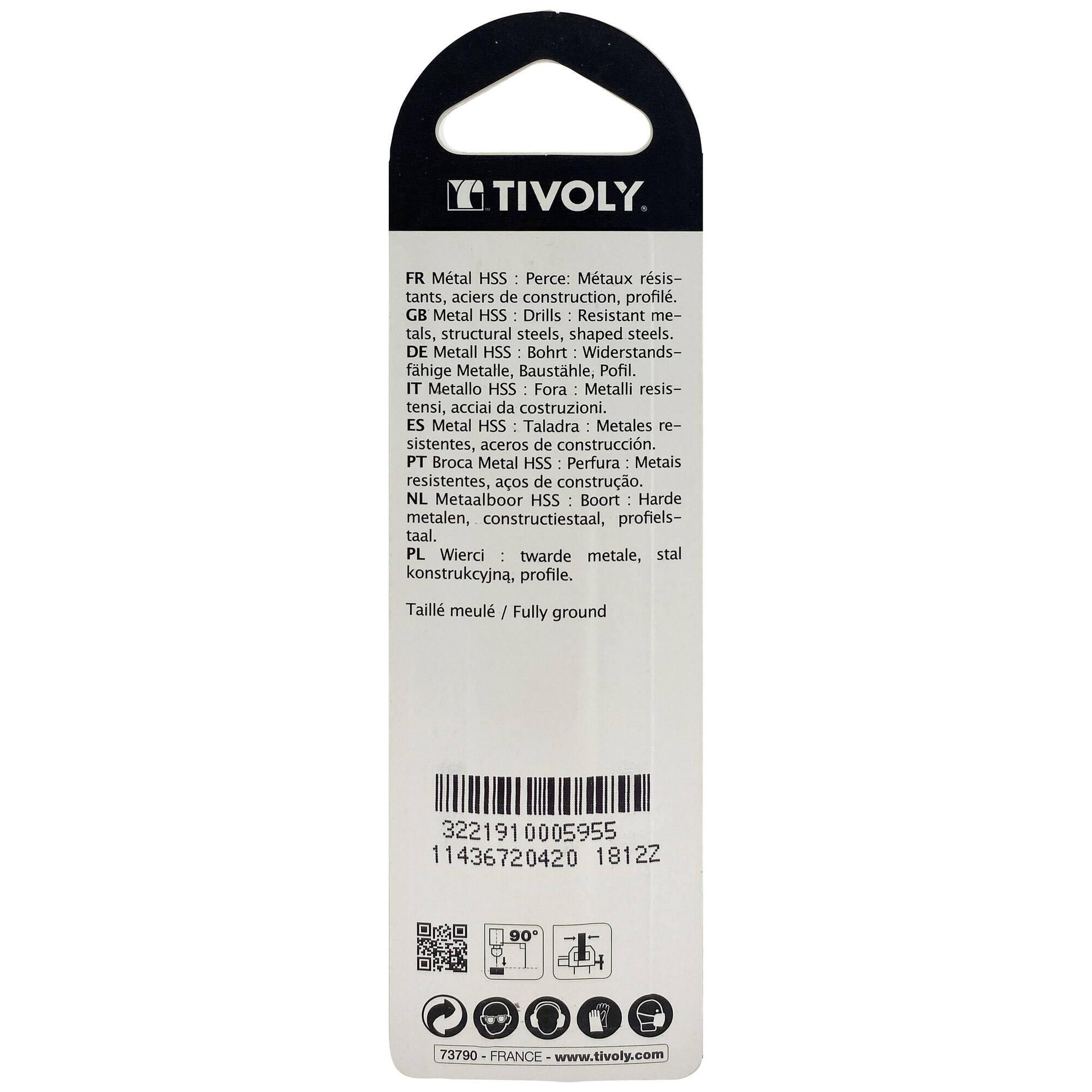 Ø: 4.2 / L: 75 / Broca para metal HSS - Tratamiento STEAM -Afilado SPLIT POINT (Blíster)