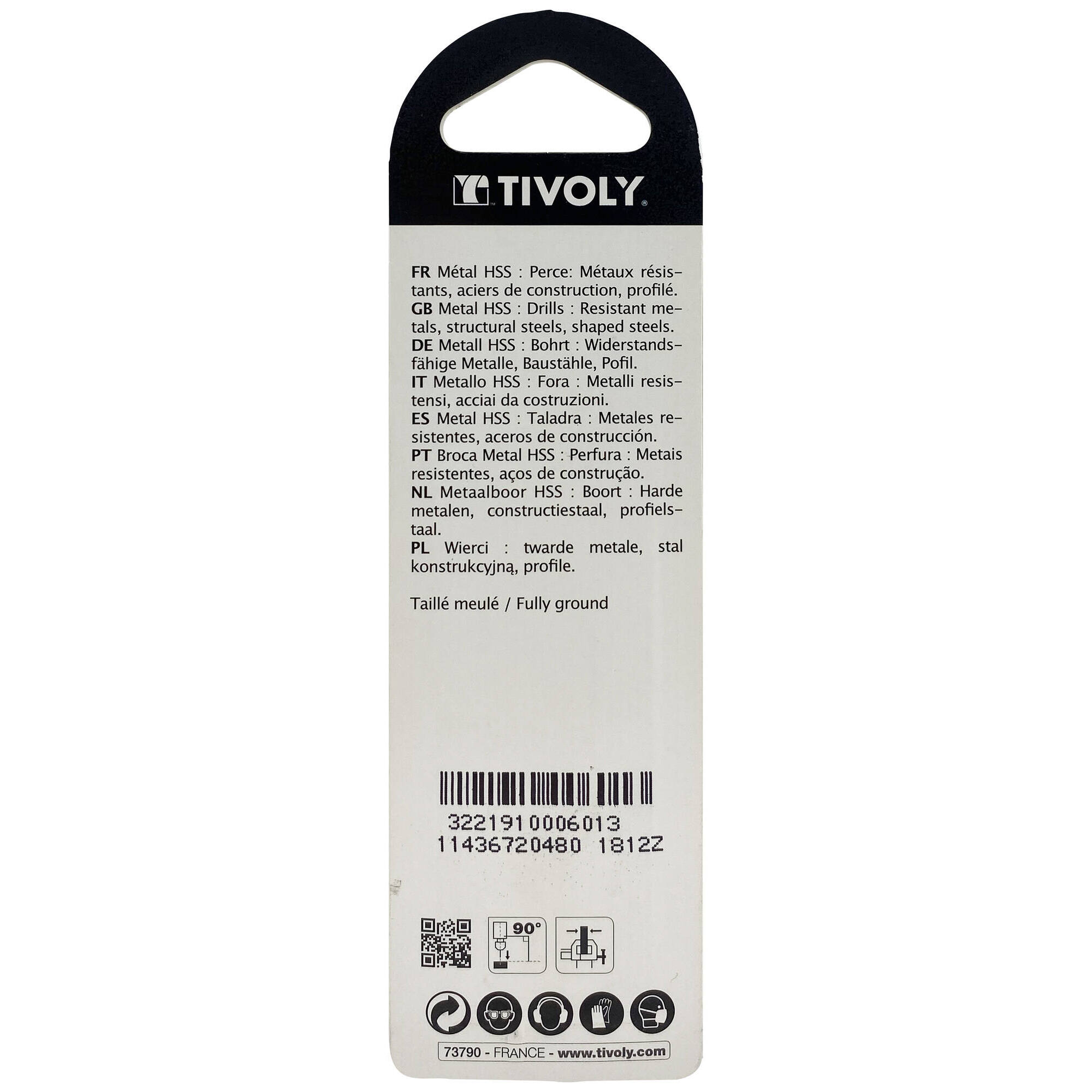 Ø: 4.8 / L: 86 / Broca para metal HSS - Tratamiento STEAM -Afilado SPLIT POINT (Blíster)