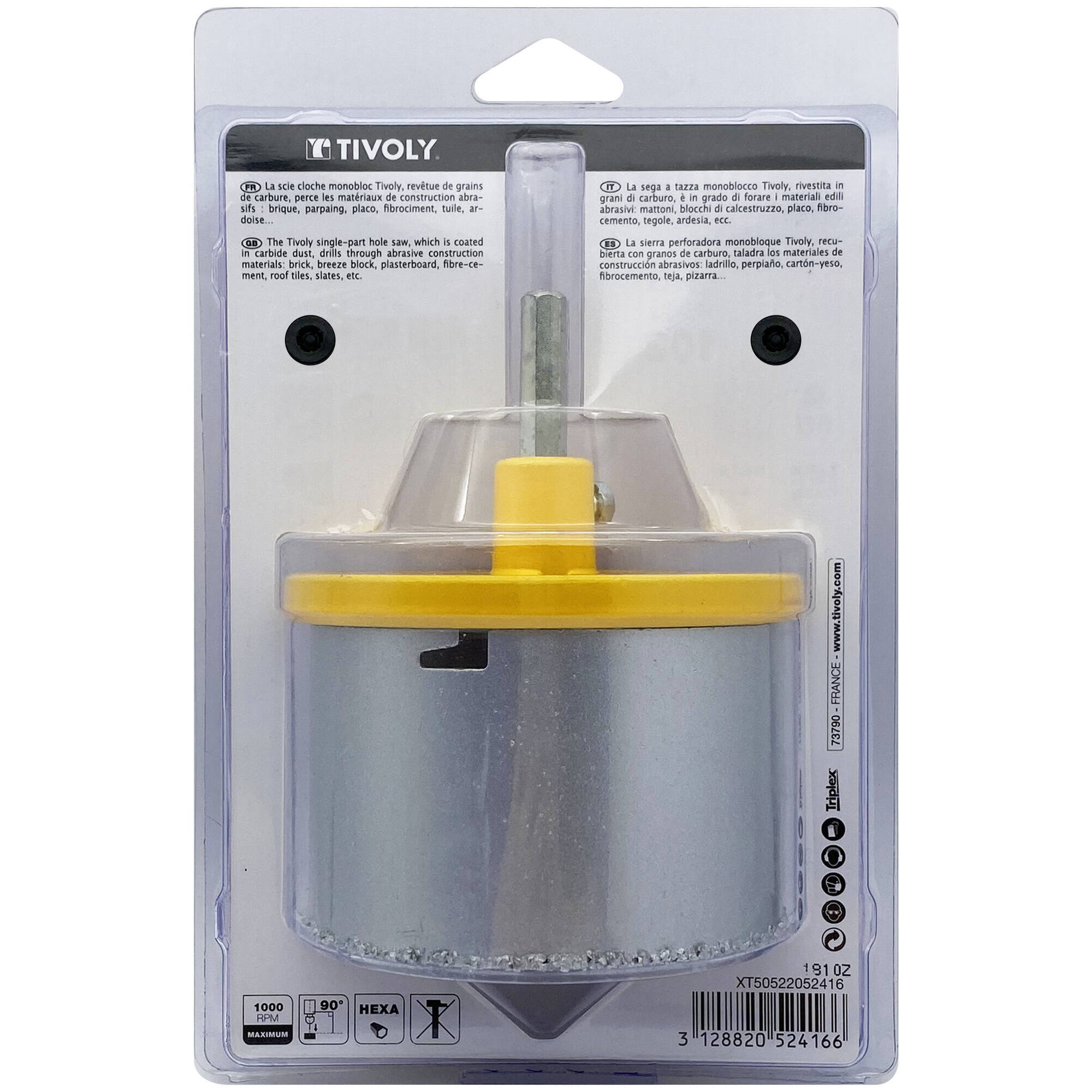 Ø: 103 / Sierra de corona para hormigón de carburo HM (Estuche blíster) / H: 55