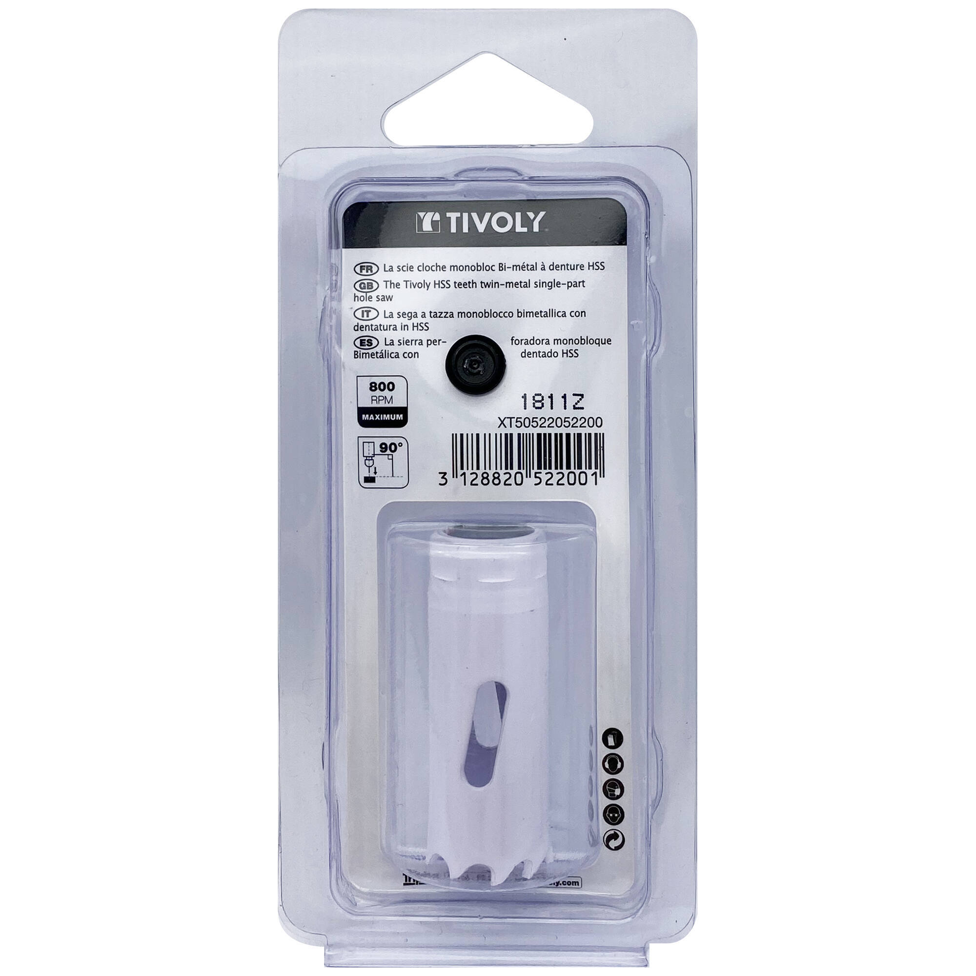 Ø: 19 / Sierra de corona bimetal HSS (Estuche blíster) / H: 38