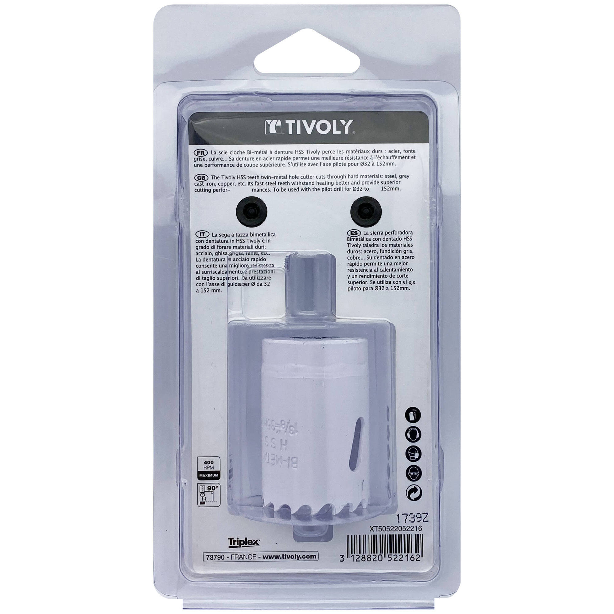 Ø: 35 / Sierra de corona bimetal HSS (Estuche blíster) / H: 38