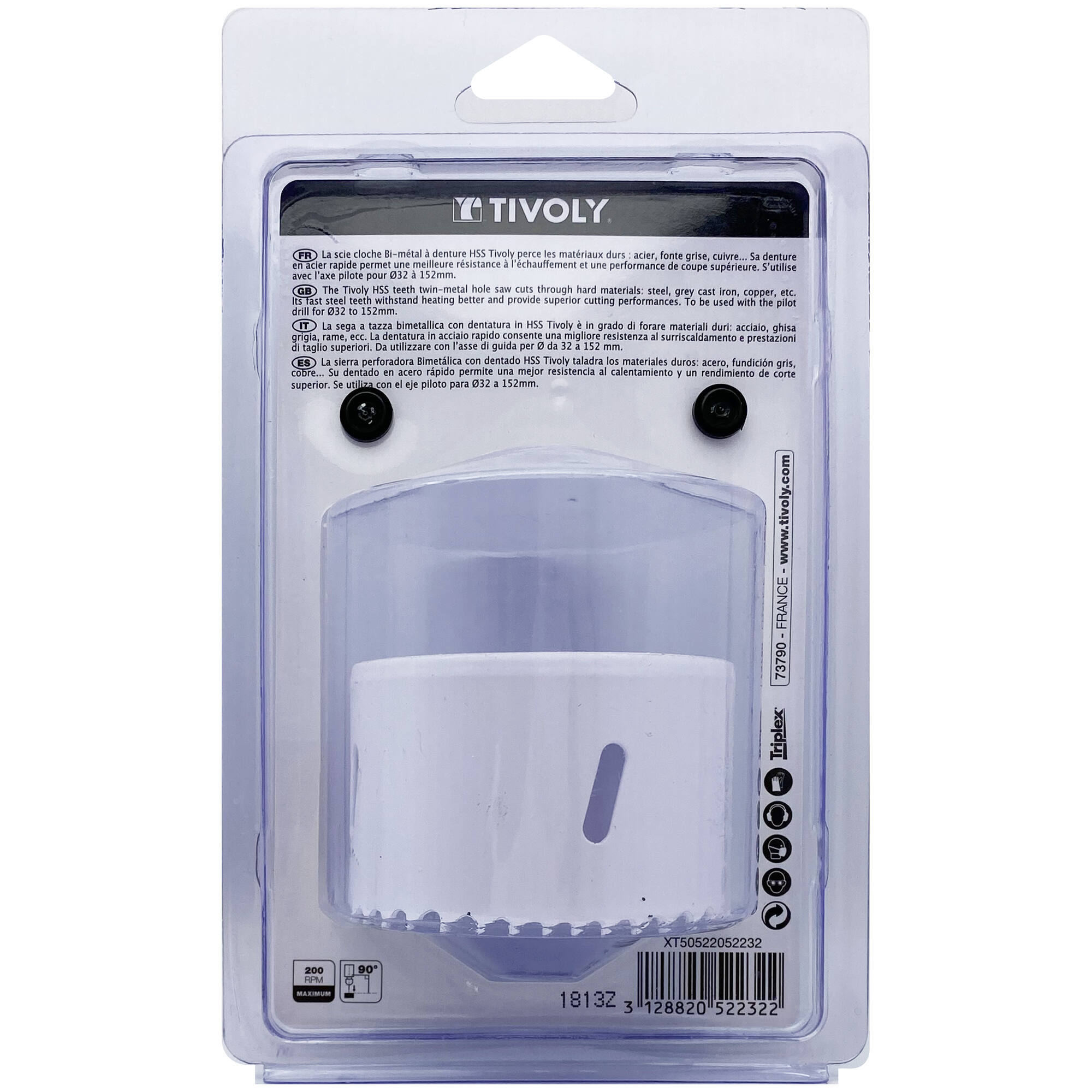 Ø: 68 / Sierra de corona bimetal HSS (Estuche blíster) / H: 38