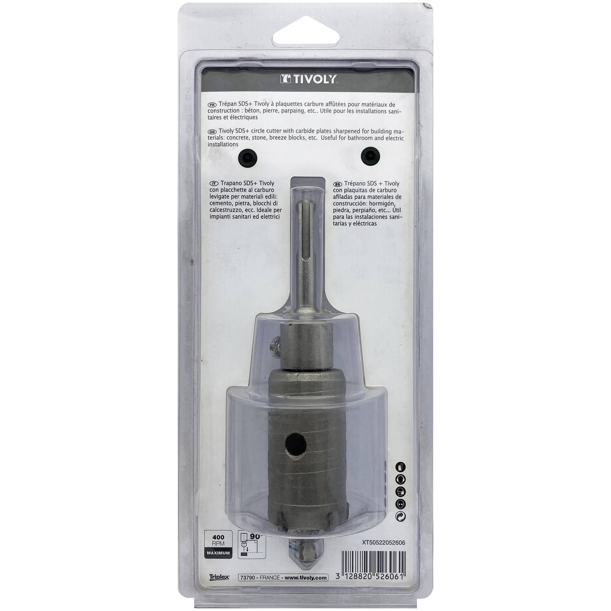 Kit corona carburo SDS+ (Estuche blíster) / Ø: 40 / H: 55