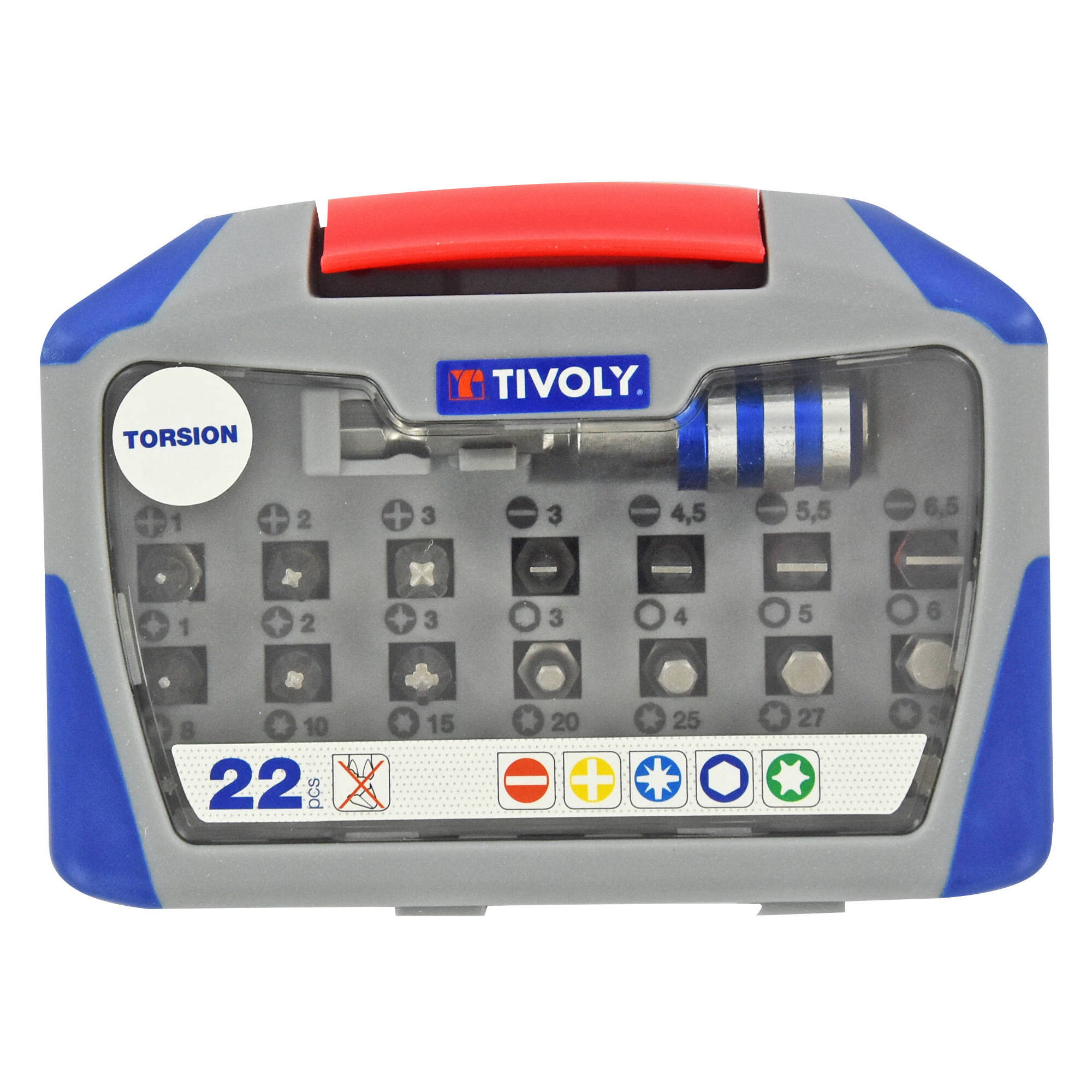 11521572001 - 22 piezas -21 puntas torsión + 1 portapuntas magnético de cambio rápido