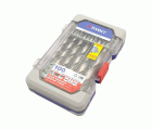 100 brocas para metal HSS rectificadas, punta en cruz Ø 1 a 13 mm