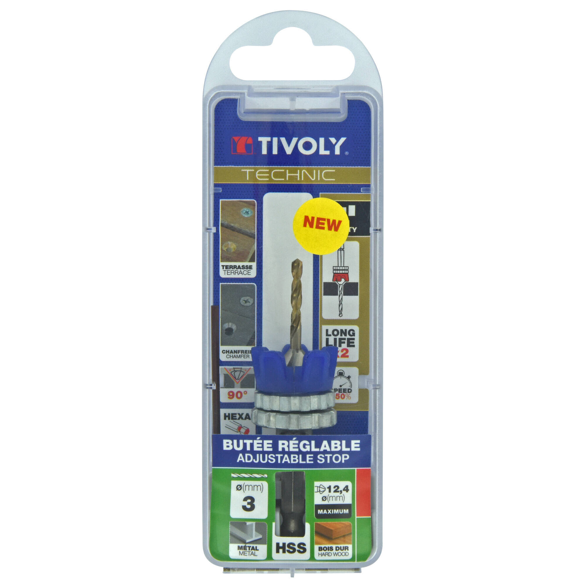 Ø3mm broca + fresa para metal