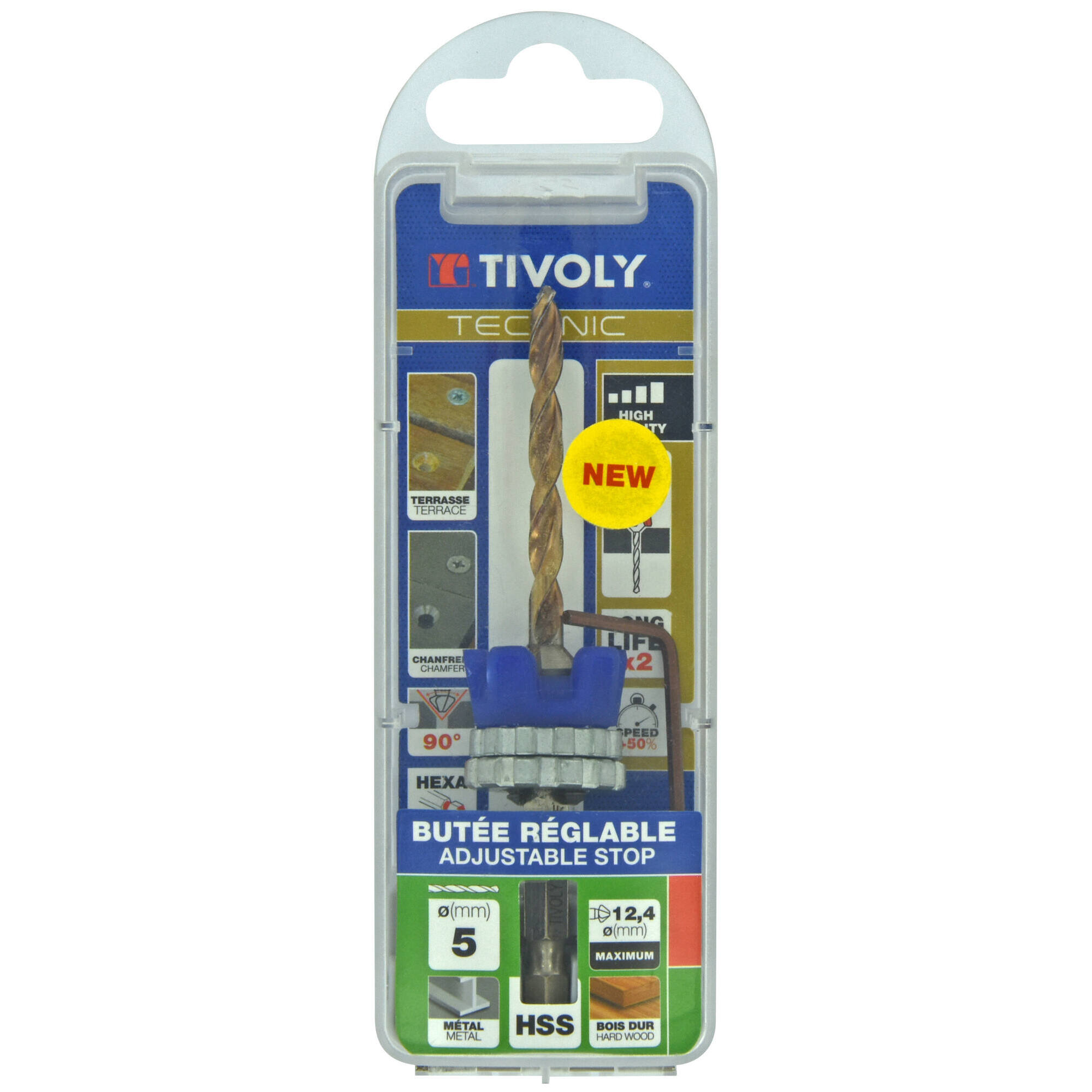 Ø5mm broca + fresa para metal