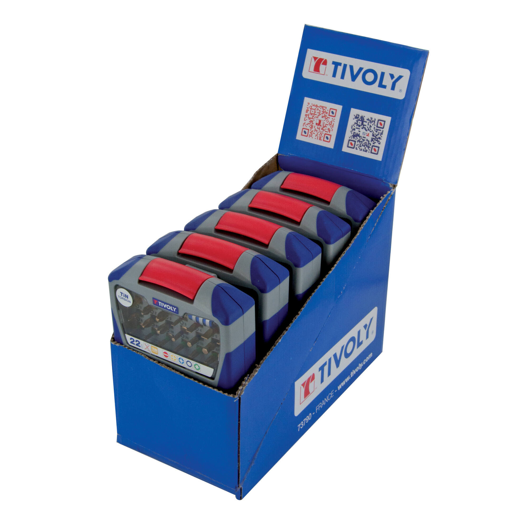 22 piezas -21 puntas torsión con recubrimiento TiN + 1 portapuntas magnético de cambio rápido