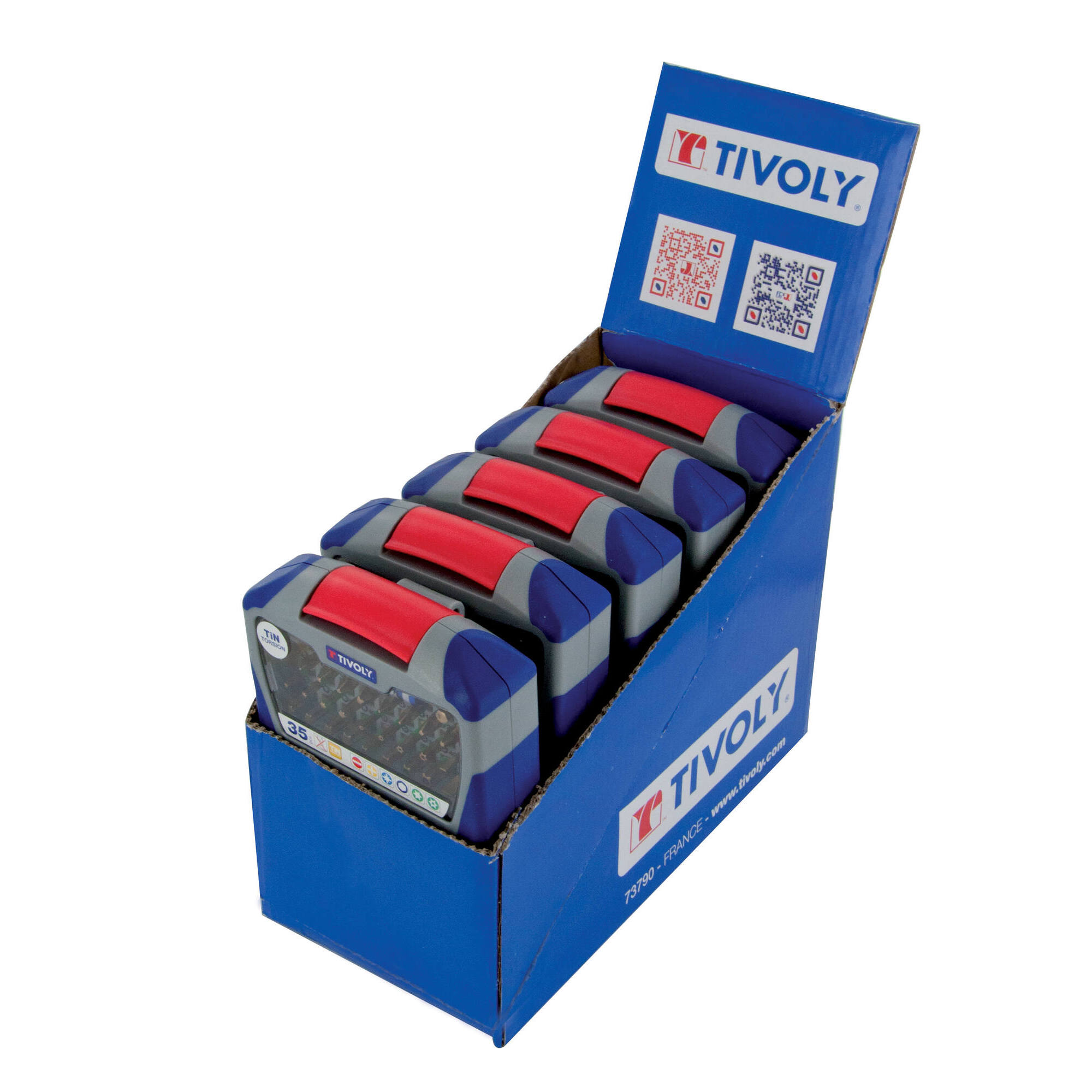 35 piezas -34 puntas torsión con recubrimiento TiN + 1 portapuntas magnético de cambio rápido