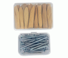 11110220008 - Kit de accesorios de montaje: 30 tacos oblicuos y 30 tornillos PZ2