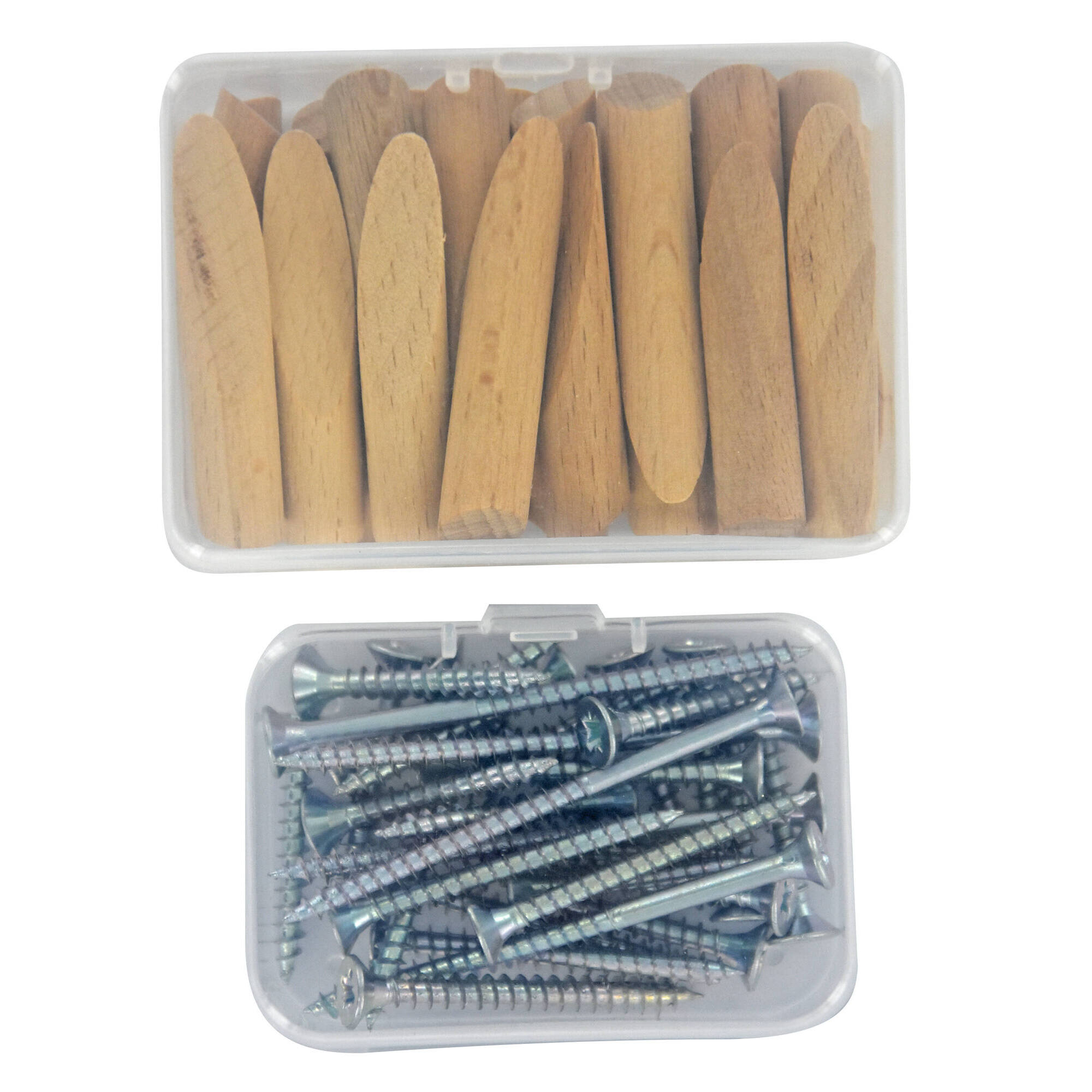 11110220008 - Kit de accesorios de montaje: 30 tacos oblicuos y 30 tornillos PZ2