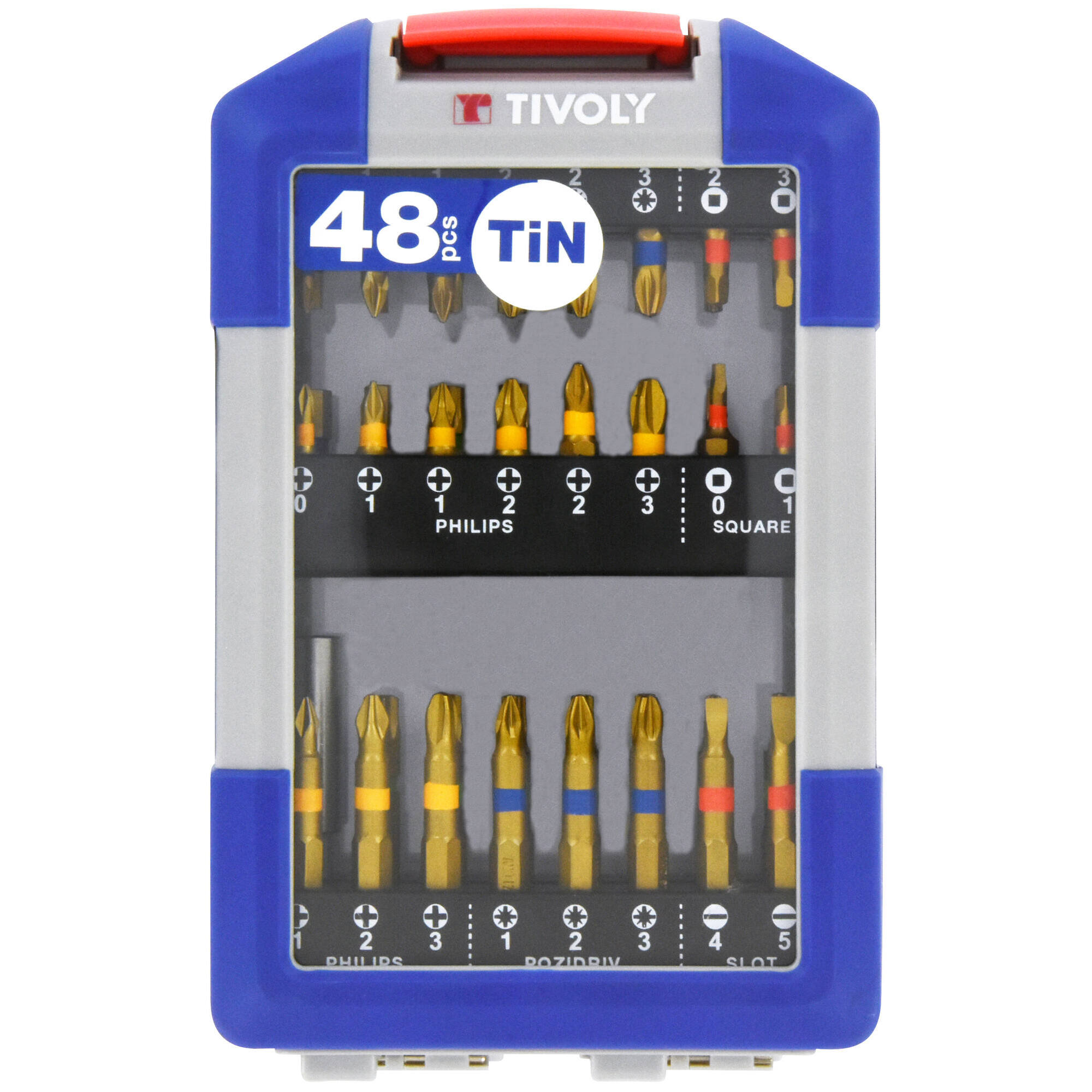 11521572006 - 48 piezas -47 puntas torsión con recubrimiento TiN con anilla + 1 portapuntas magnético