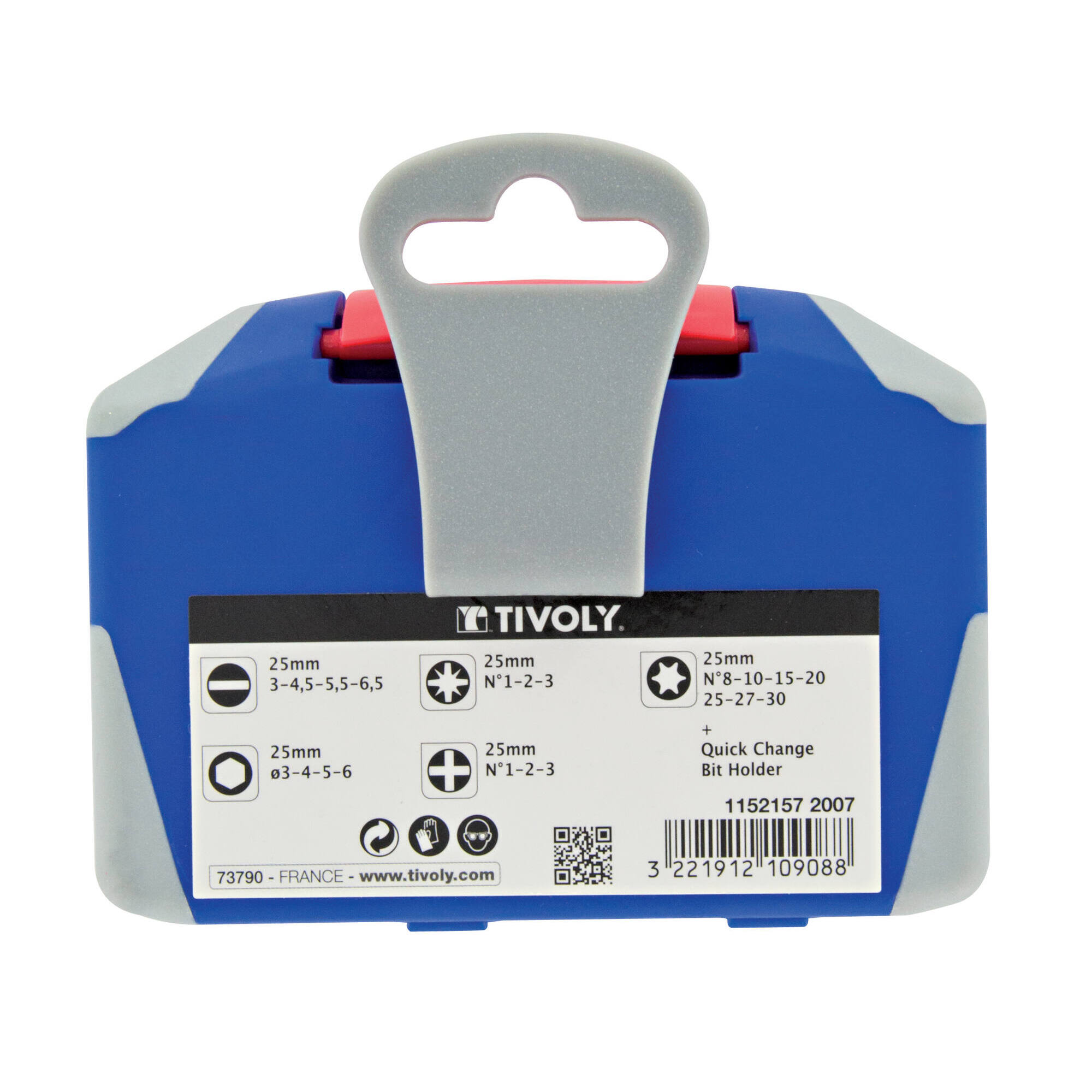 22 piezas -21 puntas torsión acero inoxidable + 1 portapuntas magnético de cambio rápido