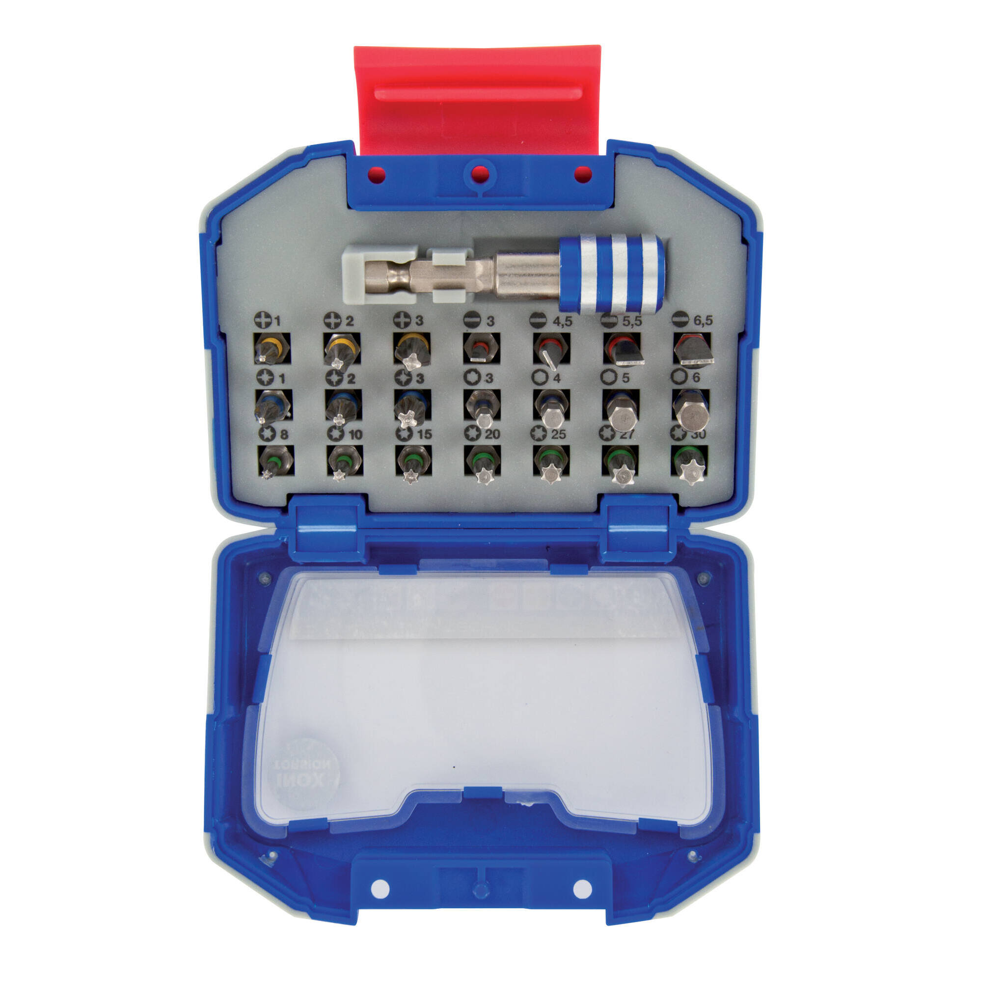 22 piezas -21 puntas torsión acero inoxidable + 1 portapuntas magnético de cambio rápido