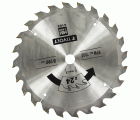 Ø: 190 x Ø2: 16 x Z: 24 / Hoja de sierra circular -Despiece -Para madera y yeso -Uso en sierra portátil (Funda cartón)