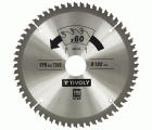 Ø: 180 x Ø2: 30 x Z: 60 / Hojas de sierra circular -Acabado -Para plástico, aluminio y acero inoxidable -Uso en sierra portátil (Funda cartón)