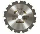 Ø: 180 x Ø2: 22.2 x Z: 12 / Disco de corte - Para madera y madera con clavos - Uso en amoladora (Funda cartón)