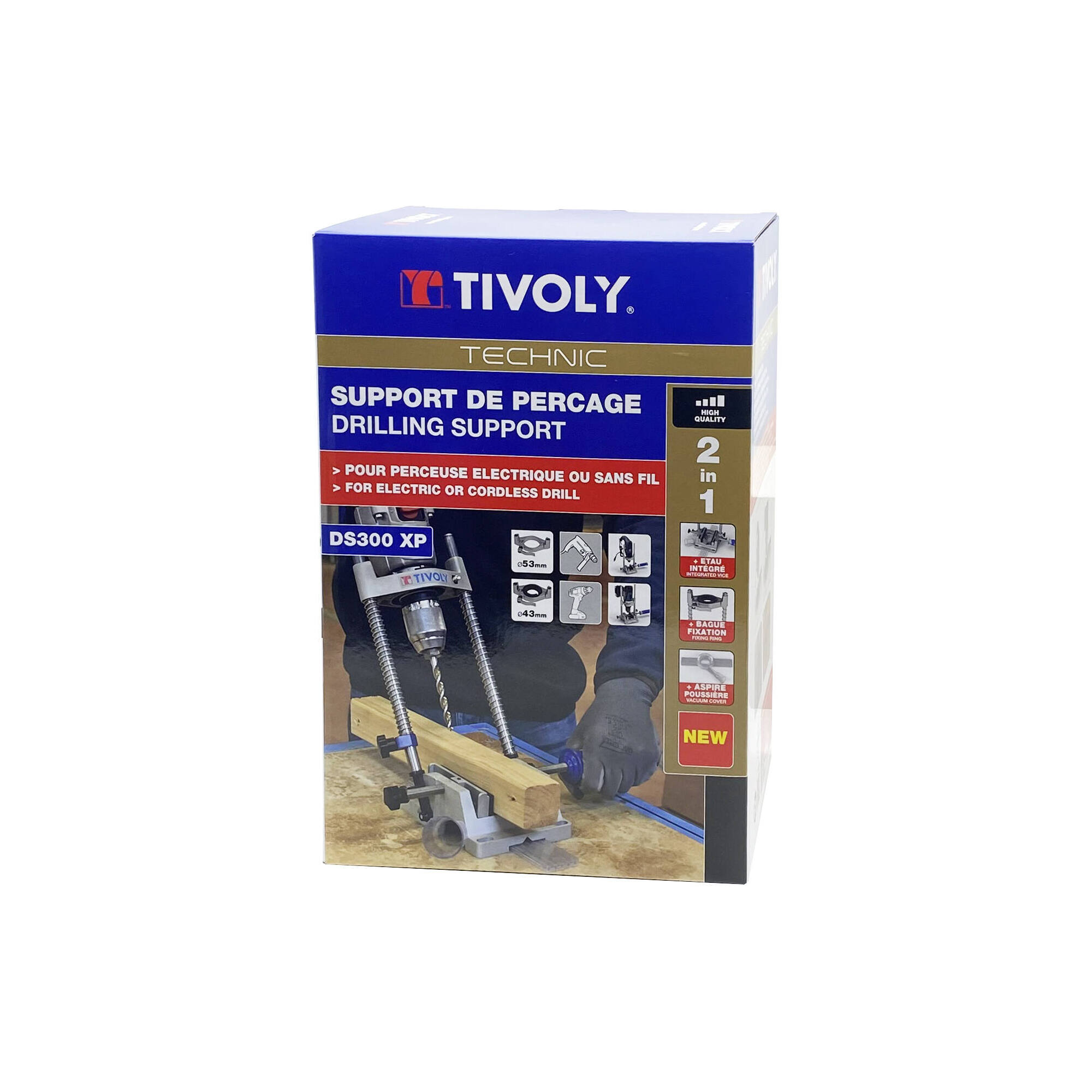 Soporte de taladro DS300XP - UNIVERSAL taladro con cable e inalámbrico