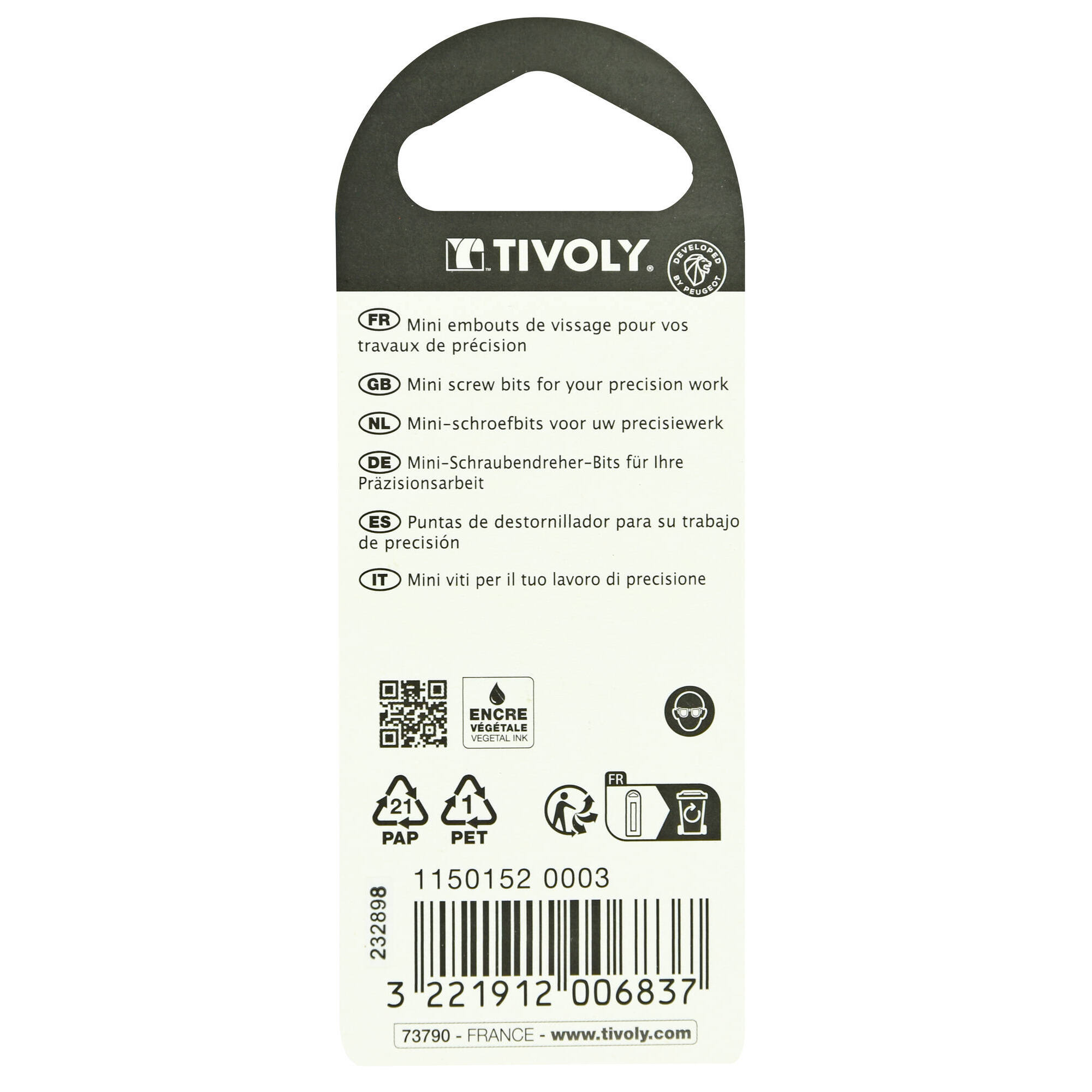8 puntas hexagonales -PRECISIÓN