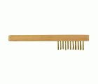 Cepillo para BUGÍAS- Mango de madera FSC - Hilos de latón (Granel) / Latón redondo / 0.25