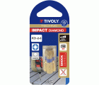 Punta de atornillar -Torsión diamante IMPACTO -Para tornillo Pozidriv (Blíster) N°: N1-2-3 / L: 25
