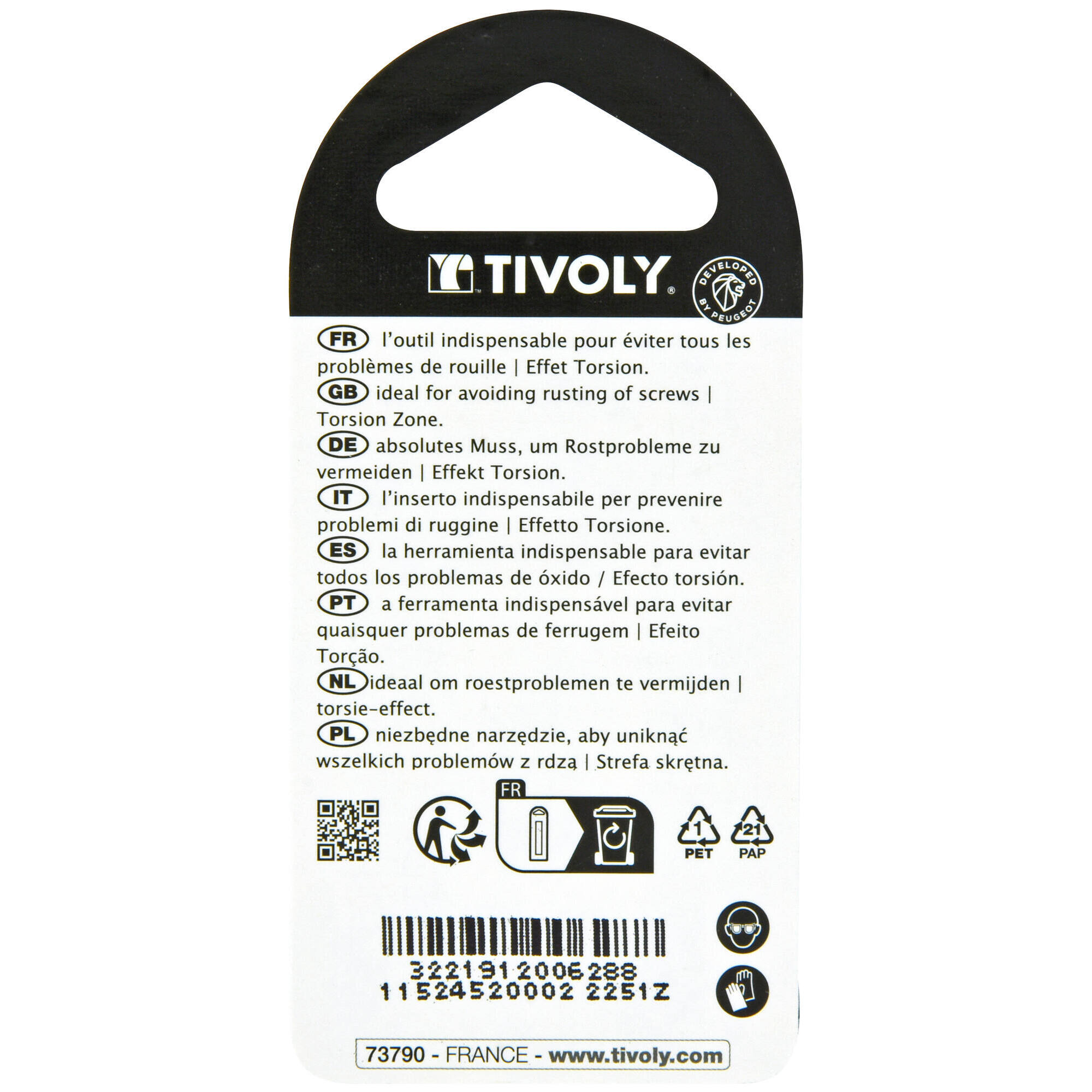 Punta de atornillar -Torsión ACERO INOXIDABLE -Para tornillo Torx (Blíster) N°: N10-15-20 / L: 25