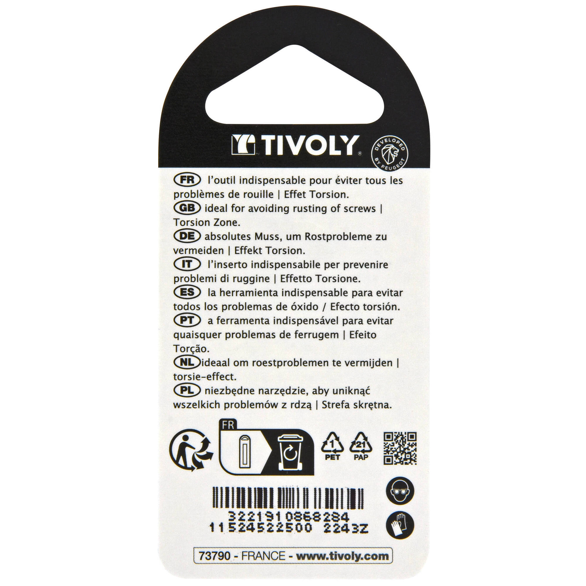 Punta de atornillar -Torsión ACERO INOXIDABLE -Para tornillo Torx (Blíster) N°: N20 / L: 25