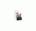 11900170023 - 12 piezas - 6 machos de roscar HSS Múltiples aplicaciones GUN ISO529 M3 a M10 + 6 brocas TBX HSSE5% cobalto con recubrimiento Blade TECHNIC