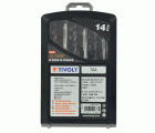 14 piezas - 7 machos de roscar HSSE5% cobalto GUN DIN 371/6 M3 a M12 + 7 brocas HSS FURIUS con recubrimiento Fusio TECHNIC