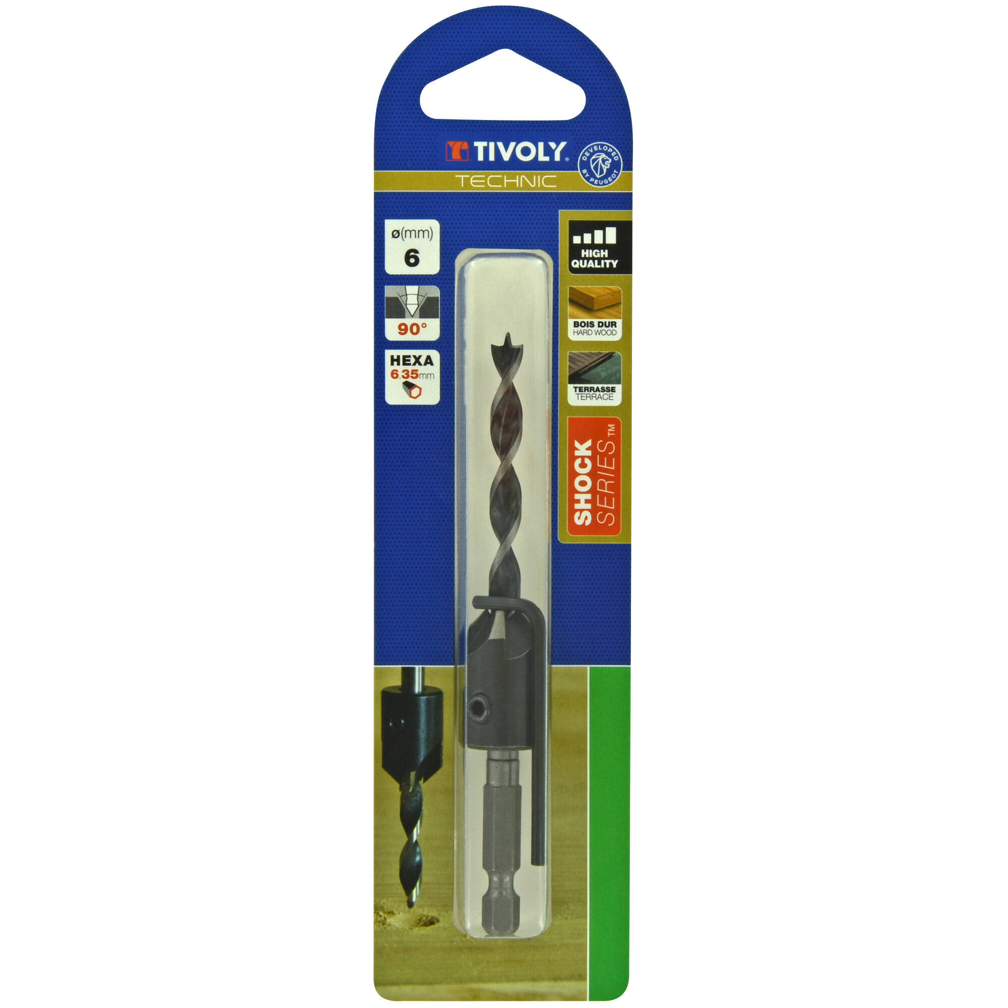 Ø5mm broca + fresa para madera