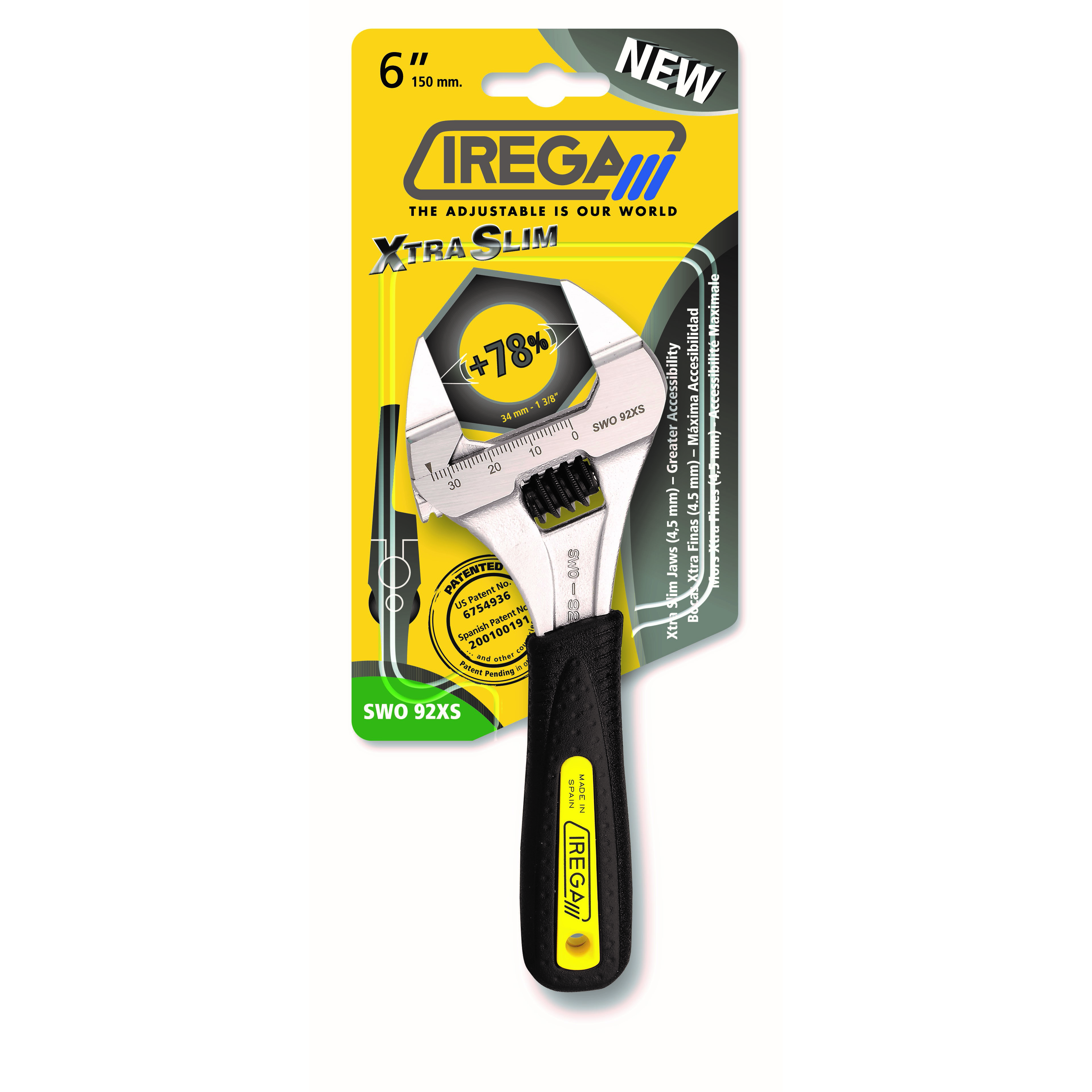 LLAVE AJUSTABLE IREGA SWO 92XS-SBM