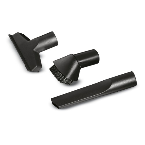 Kit de boquillas: boquilla para hendiduras, boquilla para tapicerías,pincel aspirador, DN 35