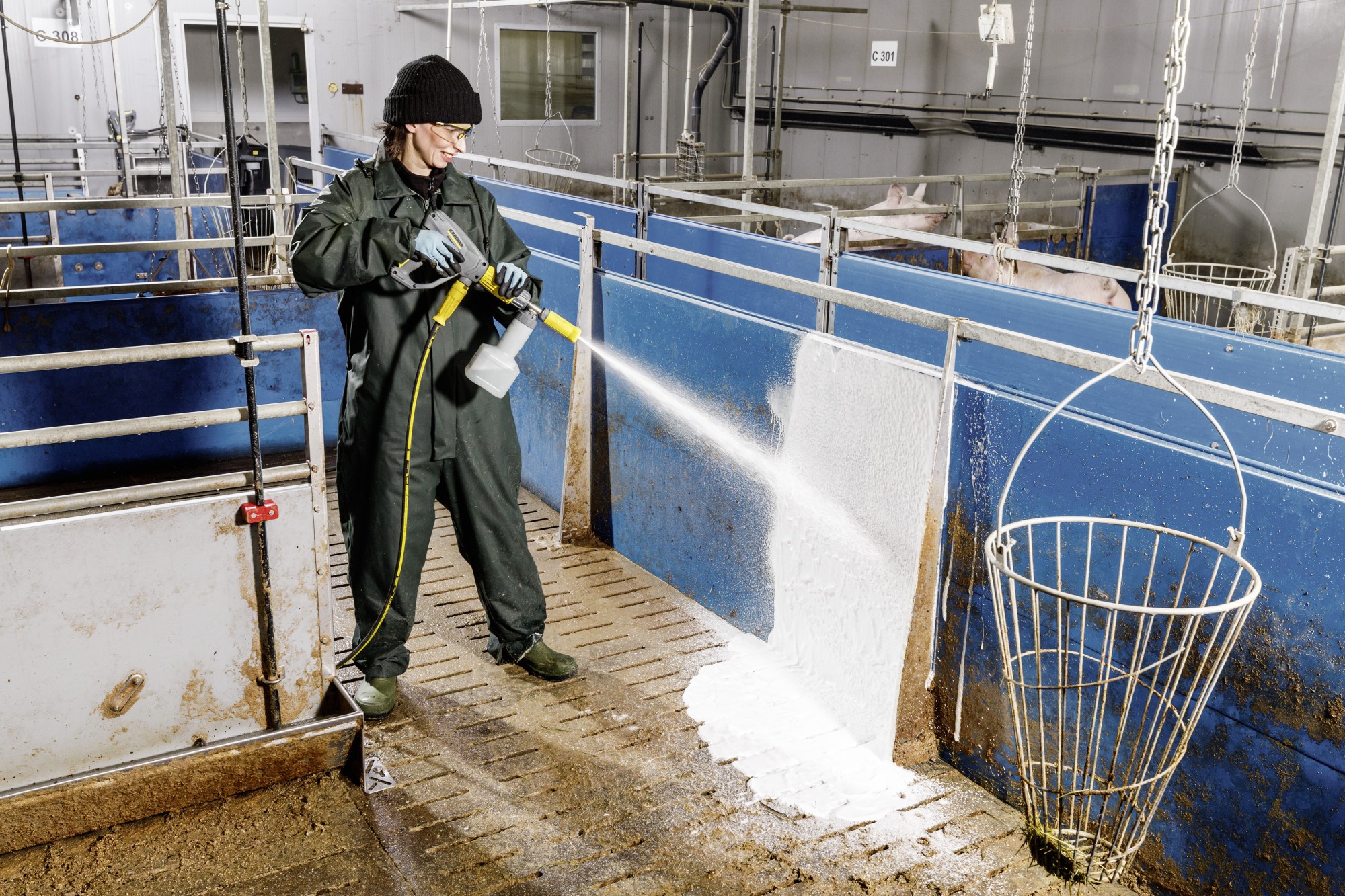 Lanza de espuma con bidón Advanced 1, 400 l/h - 600 l/h