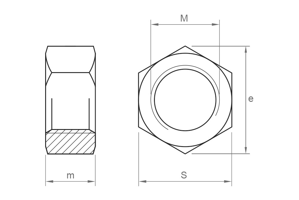 EN 14399-4 10 HDG, Tuerca hexagonal de estructura en acabado galvanizado en caliente