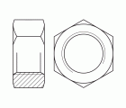 EN 14399-4 10 HDG, Tuerca hexagonal de estructura con certificación CE en acabado galvanizado en caliente