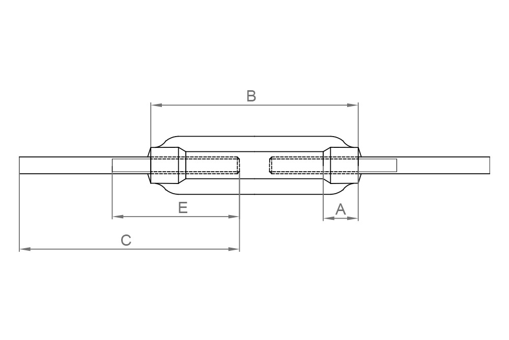 DIN 1480 SE, Tensor varilla soldar en acabado zincado