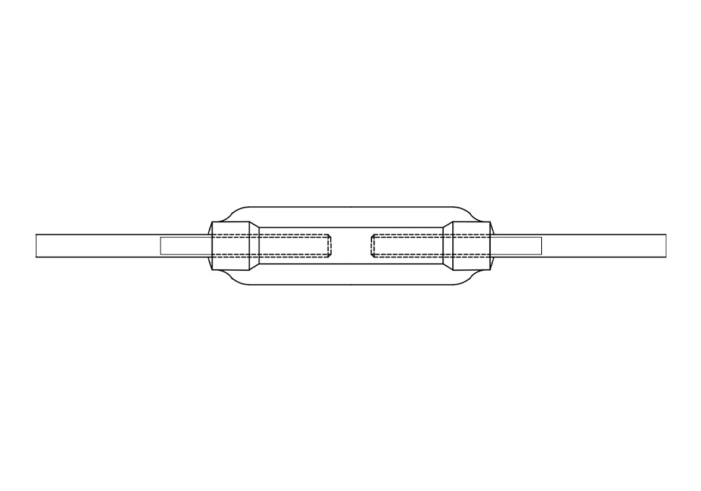 DIN 1480 SE, Tensor varilla soldar en acabado zincado