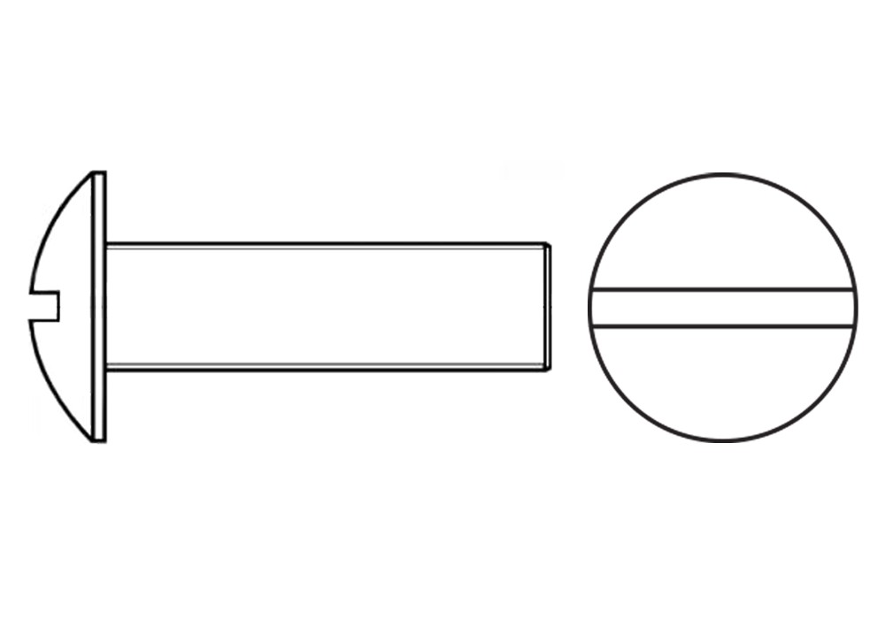 NFE 25129 ZP, Tornillo poelier en acabado zincado