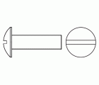 NFE 25129 ZP, Tornillo poelier en acabado zincado