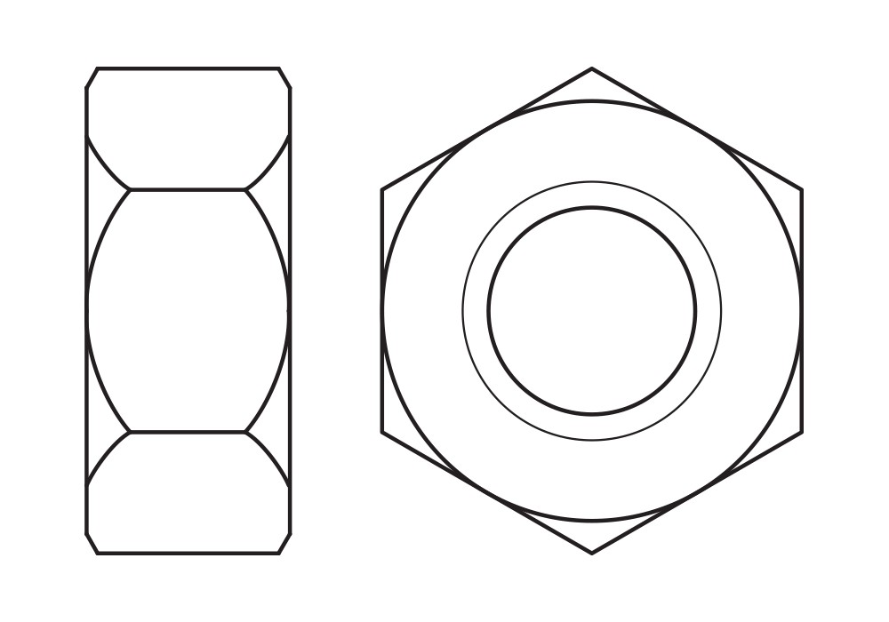 ISO 4032.8 ZP, Tuerca hexagonal en acabado zincado y calidad 8