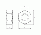 ISO 4032.8 ZP, Tuerca hexagonal en acabado zincado y calidad 8
