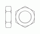 DIN 439 A2, Contratuerca en acero inoxidable A2