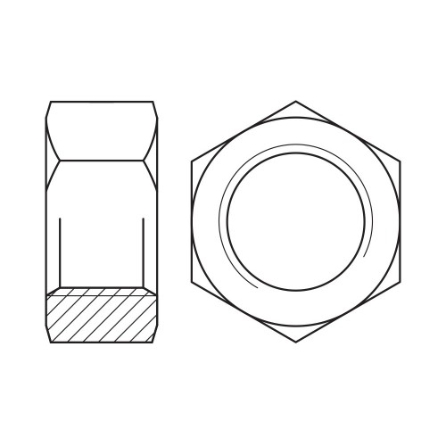 EN 14399-4 10 HDG, Tuerca hexagonal de estructura con certificación CE en acabado galvanizado en caliente