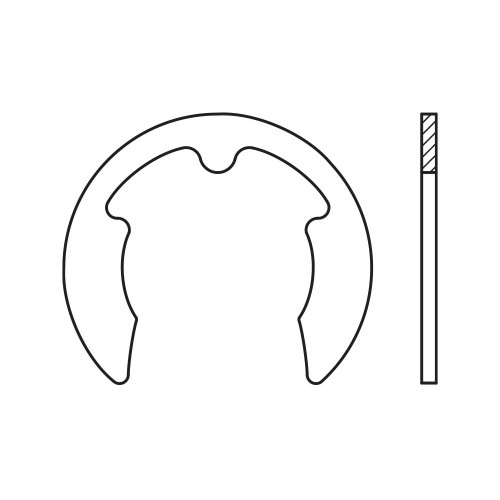DIN 6799, Arandela de seguridad dentada en el interior