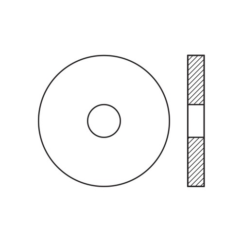 DIN 9021 A4 ~ ISO 7093, Arandela plana ancha en acero inoxidable A4