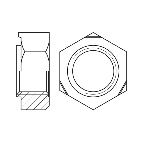 DIN 929 A2, Tuerca cuadrada soldable en acero inoxidable A2