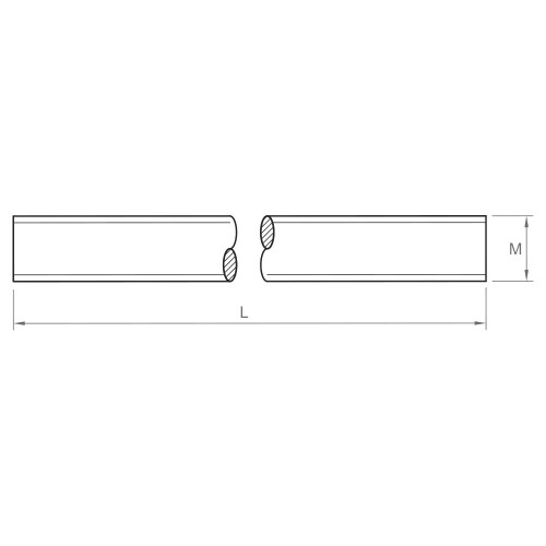 DIN 975 A4, Varilla roscada de 1 metro en acero inoxidable A4