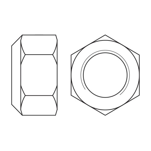 DIN 980 A4 ~ ISO 7042, Tuerca hexagonal autoblocante cónica con forma 