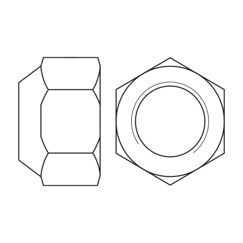 DIN 982 A2 ~ ISO 7040, Tuerca hexagonal autoblocante alta en acero inoxidable A2